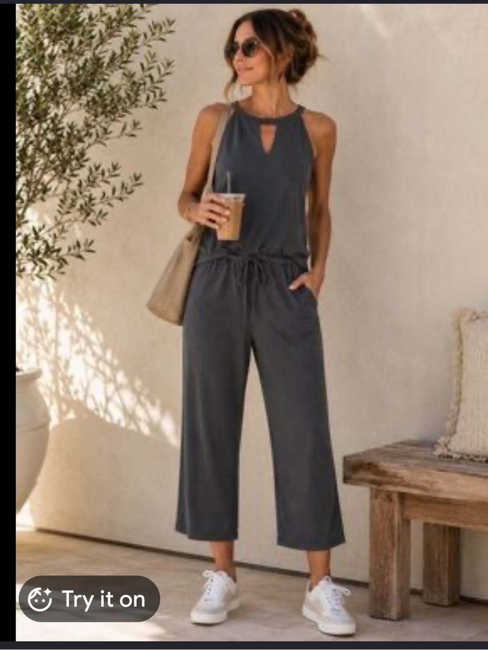 Kyodan Outdoor Halter Crop Jumpsuit Size Small